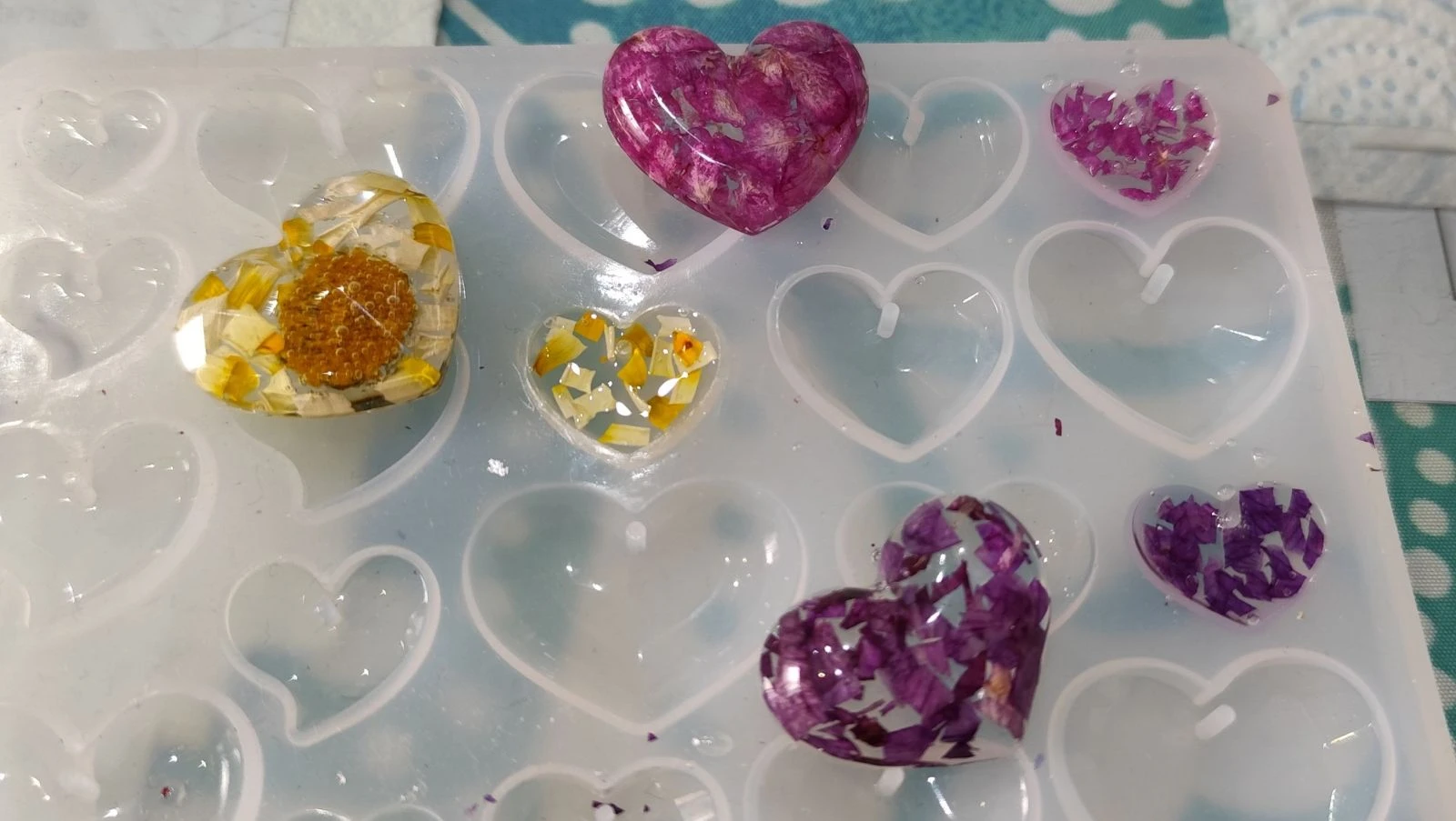 Boucles d'oreilles #fleur naturelle #CŒUR – photo 9
